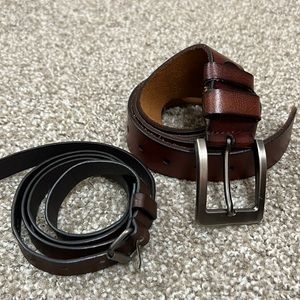 Men belts set of 2